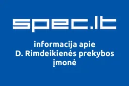 D. Rimdeikienės prekybos įmonė iliustracija
