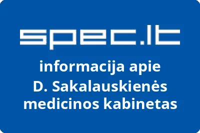 D. Sakalauskienės medicinos kabinetas