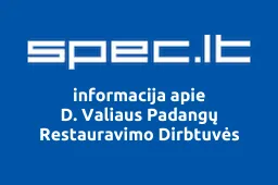 D. Valiaus Padangų Restauravimo Dirbtuvės | spec.lt
