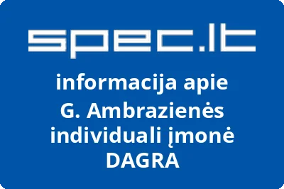 G. Ambrazienės individuali įmonė DAGRA