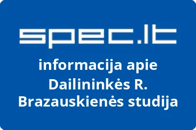 Dailininkės R. Brazauskienės studija