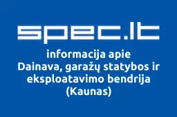 Dainava, garažų statybos ir eksploatavimo bendrija (Kaunas) | spec.lt