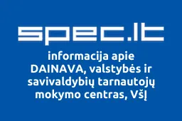 DAINAVA, valstybės ir savivaldybių tarnautojų mokymo centras, VšĮ | spec.lt