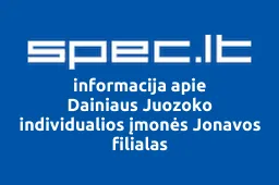 Dainiaus Juozoko individualios įmonės Jonavos filialas | spec.lt