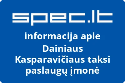 Dainiaus Kasparavičiaus taksi paslaugų įmonė