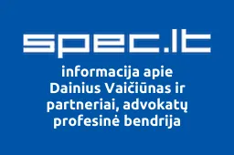 Dainius Vaičiūnas ir partneriai, advokatų profesinė bendrija | spec.lt