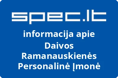 Daivos Ramanauskienės Personalinė Įmonė
