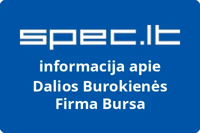 Dalios Burokienės Firma Bursa