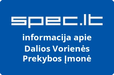 Dalios Vorienės Prekybos Įmonė