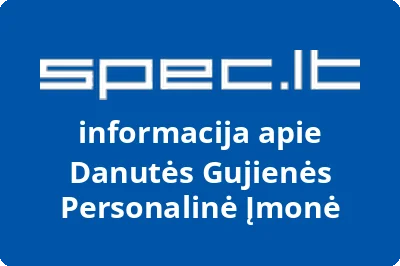 Danutės Gujienės Personalinė Įmonė