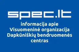 Visuomeninė organizacija Dapkūniškių bendruomenės centras | spec.lt