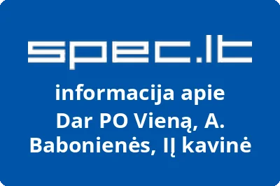 Dar PO Vieną, A. Babonienės, IĮ kavinė