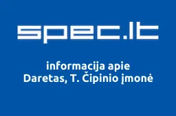 Daretas, T. Čipinio įmonė | spec.lt