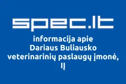 Dariaus Buliausko veterinarinių paslaugų įmonė, IĮ iliustracija