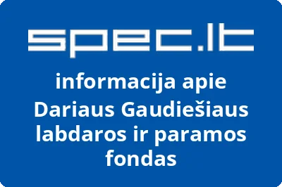 Dariaus Gaudiešiaus labdaros ir paramos fondas