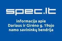 Dariaus ir Girėno g. 19ojo namo savininkų bendrija iliustracija
