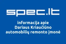 Dariaus Kriaučiūno automobilių remonto įmonė | spec.lt