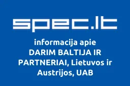 DARIM BALTIJA IR PARTNERIAI, Lietuvos ir Austrijos, UAB