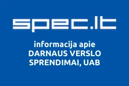 DARNAUS VERSLO SPRENDIMAI, UAB | spec.lt