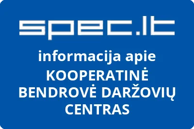 KOOPERATINĖ BENDROVĖ DARŽOVIŲ CENTRAS
