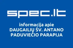 DAUGAILIŲ ŠV. ANTANO PADUVIEČIO PARAPIJA | spec.lt