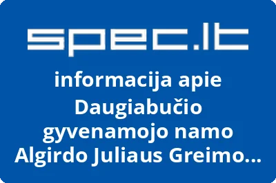 Daugiabučio gyvenamojo namo Algirdo Juliaus Greimo g. 58, Šiauliai savininkų bendrija | spec.lt