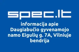 Daugiabučio gyvenamojo namo Eigulių g. 7A, Vilniuje bendrija iliustracija