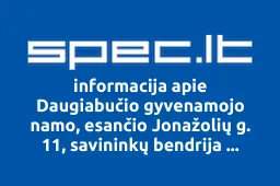 Daugiabučio gyvenamojo namo, esančio Jonažolių g. 11, savininkų bendrija Jonažolė11 | spec.lt