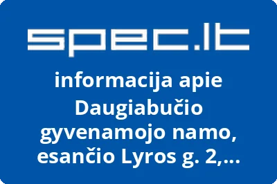 Daugiabučio gyvenamojo namo, esančio Lyros g. 2, Šiauliai, savininkų bendrija | spec.lt
