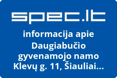 Daugiabučio gyvenamojo namo Klevų g. 11, Šiauliai savininkų bendrija