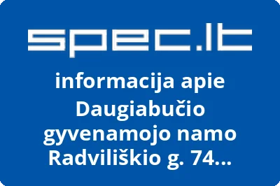 Daugiabučio gyvenamojo namo Radviliškio g. 74 savininkų bendrija