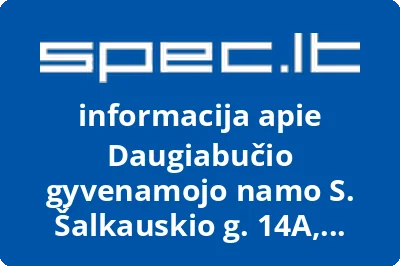 Daugiabučio gyvenamojo namo S. Šalkauskio g. 14A, Šiauliai savininkų bendrija | spec.lt