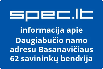Daugiabučio namo adresu Basanavičiaus 62 savininkų bendrija