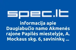 Daugiabučio namo Akmenės rajone Papilės miestelyje, A. Mockaus skg. 6, savininkų bendrija | spec.lt