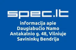 Daugiabučio Namo Antakalnio g. 48, Vilniuje Savininkų Bendrija iliustracija