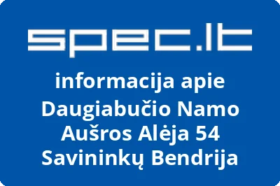 Daugiabučio Namo Aušros Alėja 54 Savininkų Bendrija