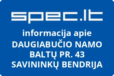 DAUGIABUČIO NAMO BALTŲ PR. 43 SAVININKŲ BENDRIJA