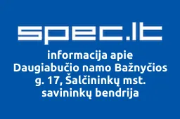 Daugiabučio namo Bažnyčios g. 17, Šalčininkų mst. savininkų bendrija | spec.lt