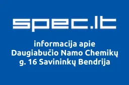 Daugiabučio Namo Chemikų g. 16 Savininkų Bendrija | spec.lt