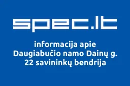 Daugiabučio namo Dainų g. 22 savininkų bendrija | spec.lt