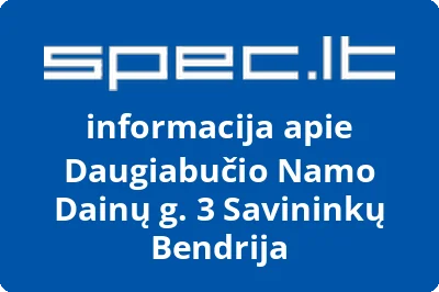 Daugiabučio Namo Dainų g. 3 Savininkų Bendrija