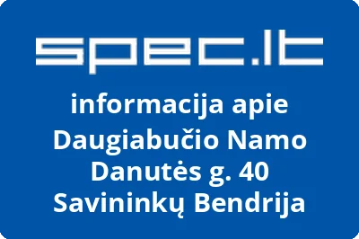 Daugiabučio Namo Danutės g. 40 Savininkų Bendrija
