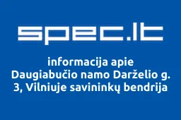 Daugiabučio namo Darželio g. 3, Vilniuje savininkų bendrija | spec.lt
