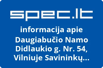 Daugiabučio Namo Didlaukio g. Nr. 54, Vilniuje Savininkų Bendrija