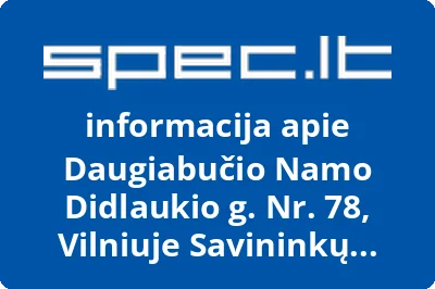 Daugiabučio namo Didlaukio g. Nr. 78, Vilniuje savininkų bendrija