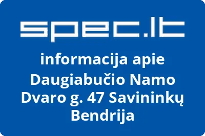 Daugiabučio Namo Dvaro g. 47 Savininkų Bendrija