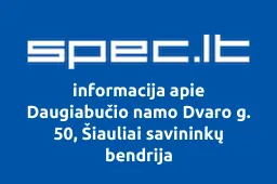 Daugiabučio namo Dvaro g. 50, Šiauliai savininkų bendrija | spec.lt