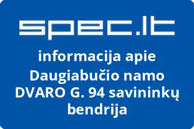 Daugiabučio namo DVARO G. 94 savininkų bendrija