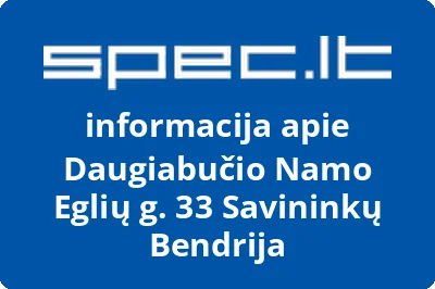 Daugiabučio Namo Eglių g. 33 Savininkų Bendrija