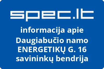 Daugiabučio namo ENERGETIKŲ G. 16 savininkų bendrija